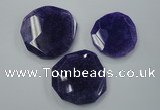 NGP1245 40*45mm - 50*55mm freeform agate gemstone pendants wholesale