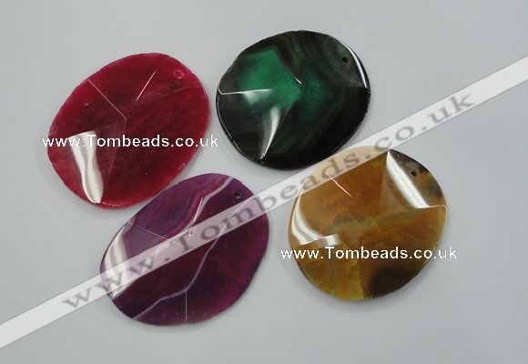 NGP1251 40*50mm - 55*60mm freeform agate gemstone pendants wholesale