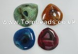 NGP1252 40*50mm - 55*65mm freeform agate gemstone pendants wholesale