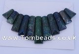 NGP126 Dyed lapis & chrysocolla gemstone pendants set jewelry wholesale