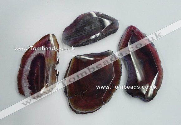 NGP1263 35*50mm - 45*65mm freeform agate gemstone pendants wholesale