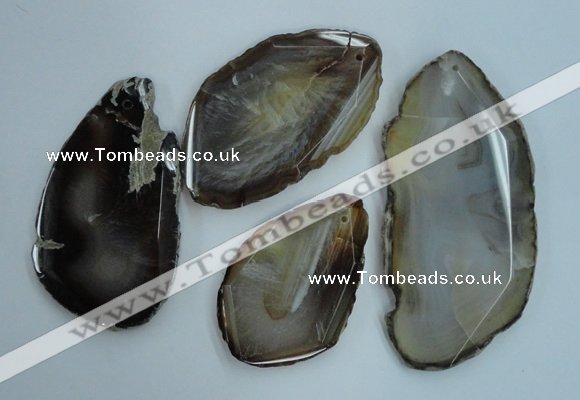 NGP1266 40*55mm - 60*80mm freeform agate gemstone pendants wholesale