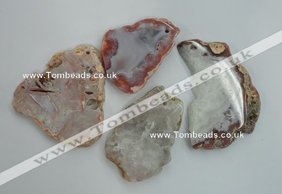 NGP1270 40*50mm - 60*80mm freeform agate gemstone pendants wholesale