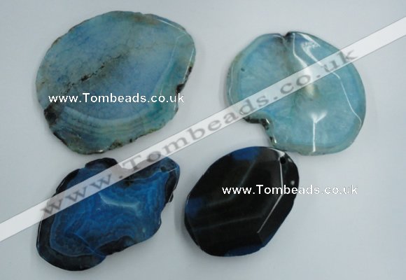 NGP1273 45*55mm - 70*90mm freeform agate gemstone pendants wholesale