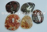 NGP1278 45*55mm - 60*70mm freeform agate gemstone pendants wholesale