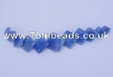 NGP134 Dyed blue lace agate gemstone pendants set jewelry wholesale