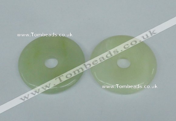 NGP1378 7*50mm - 8*55mm donut flower jade gemstone pendants