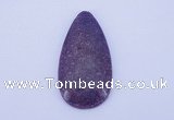 NGP143 2pcs 30*60mm teardrop kunzite gemstone pendants