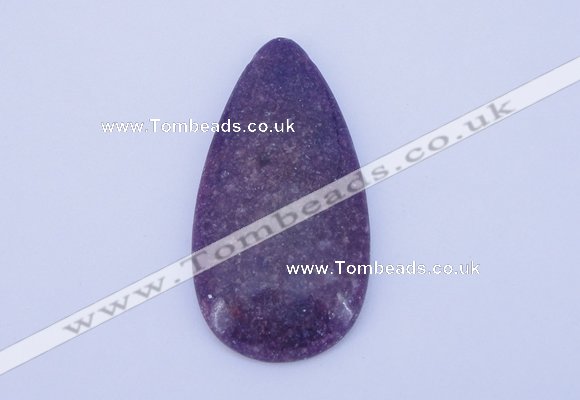 NGP143 2pcs 30*60mm teardrop kunzite gemstone pendants