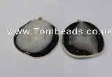NGP1525 50*55mm - 55*60mm freeform druzy agate pendants