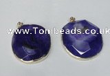 NGP1528 50*55mm - 55*60mm freeform druzy agate pendants