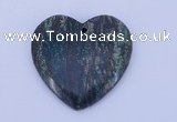 NGP154 2pcs 6*45mm heart fashion long spar stone pendants