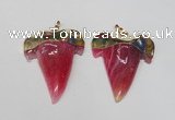 NGP1588 32*42mm - 35*45mm agate gemstone pendants