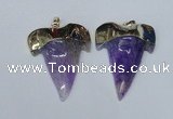 NGP1589 32*42mm - 35*45mm agate gemstone pendants