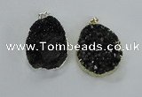 NGP1599 30*35mm - 35*40mm freeform druzy agate pendants