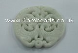 NGP1602 68*70mm Carved natural hetian jade pendants wholesale