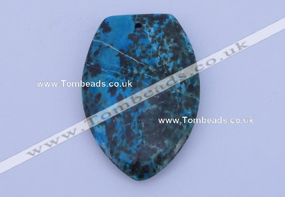 NGP162 2pcs 30*45mm fashion dyed chrysocolla gemstone pendants