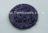 NGP1622 68*68mm Carved dyed natural hetian jade pendants wholesale