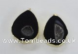 NGP1661 40*50mm - 45*55mm freeform druzy agate pendants