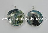 NGP1664 30*35mm - 35*40mm freeform agate gemstone pendants