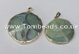 NGP1691 30*35mm - 35*40mm freeform agate gemstone pendants