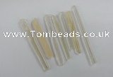 NGP1760 6*55mm - 8*80mm sticks white crystal beads pendants