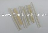 NGP1760 6*55mm - 8*80mm sticks white crystal beads pendants