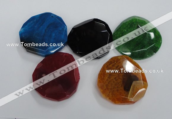 NGP1770 40*45mm - 50*55mm freeform agate gemstone pendants