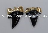 NGP1779 35*45mm - 38*55mm teeth-shaped agate gemstone pendants