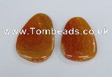 NGP1863 40*52mm - 40*58mm freeform agate gemstone pendants