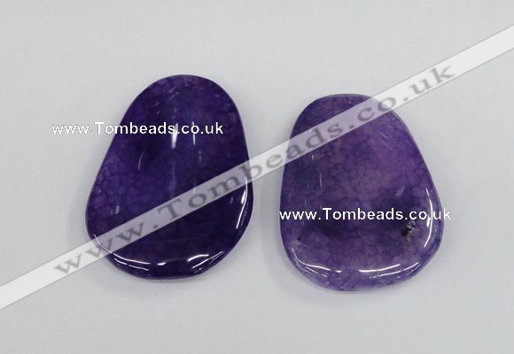 NGP1866 40*52mm - 40*58mm freeform agate gemstone pendants