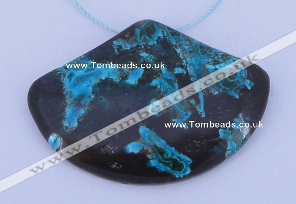 NGP188 34*50mm chrysocolla gemstone pendant jewelry wholesale