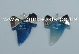 NGP1892 35*45mm - 38*55mm teeth-shaped agate gemstone pendants