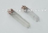 NGP1980 8*45mm - 10*60mm stick white crystal pendants wholesale