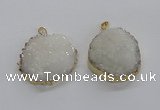 NGP1985 35*40mm - 40*45mm freefrom druzy agate pendants