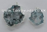 NGP2104 40*50mm - 55*65mm freeform druzy agate gemstone pendants