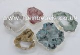 NGP2106 40*50mm - 55*65mm freeform druzy agate gemstone pendants