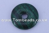 NGP215 5*25mm fashion dyed malachite gemstone donut pendant