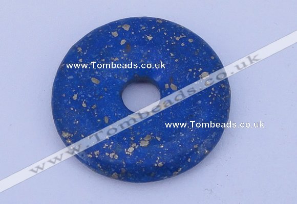 NGP217 5*30mm fashion dyed lapis lazuli gemstone donut pendant