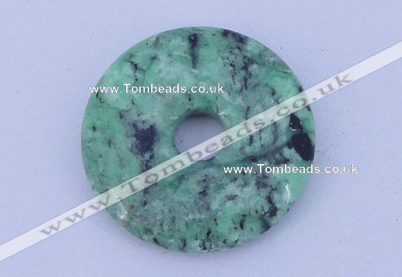 NGP219 5*30mm fashion african turquoise gemstone donut pendant