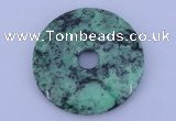 NGP221 6*45mm fashion african turquoise gemstone donut pendant