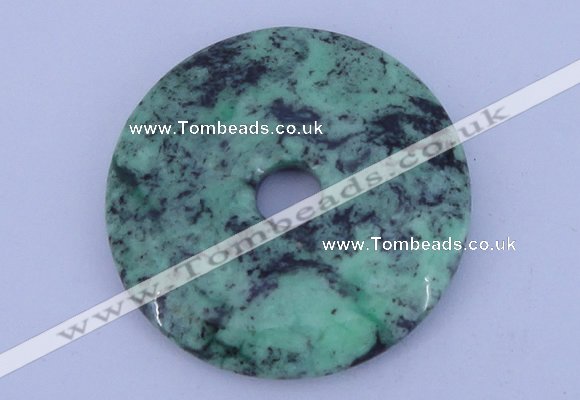 NGP221 6*45mm fashion african turquoise gemstone donut pendant