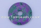 NGP224 5*30mm fashion synthetic ruby zoisite gemstone donut pendant