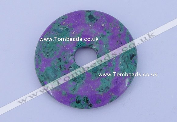 NGP224 5*30mm fashion synthetic ruby zoisite gemstone donut pendant