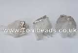 NGP2255 30*35mm - 35*40mm nuggets druzy quartz pendants