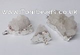 NGP2329 20*30mm - 25*35mm nuggets druzy quartz pendants