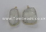 NGP2364 25*40mm - 35*45mm freefrom druzy agate pendants