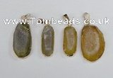 NGP2391 12*25mm - 20*30mm freeform druzy agate pendants