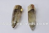 NGP2415 15*60mm - 18*70mm sticks quartz pendants wholesale