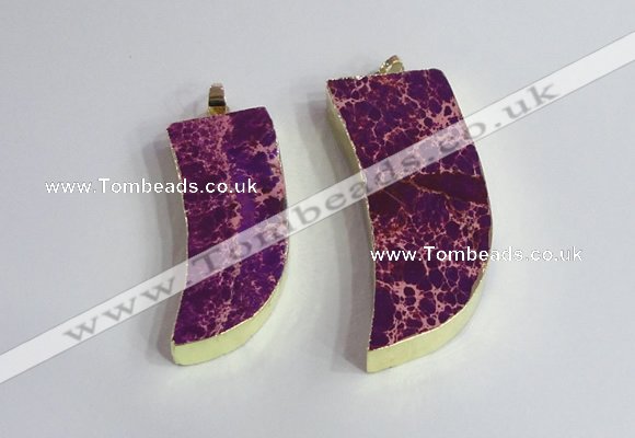 NGP2440 18*40mm - 20*50mm horn sea sediment jasper pendants